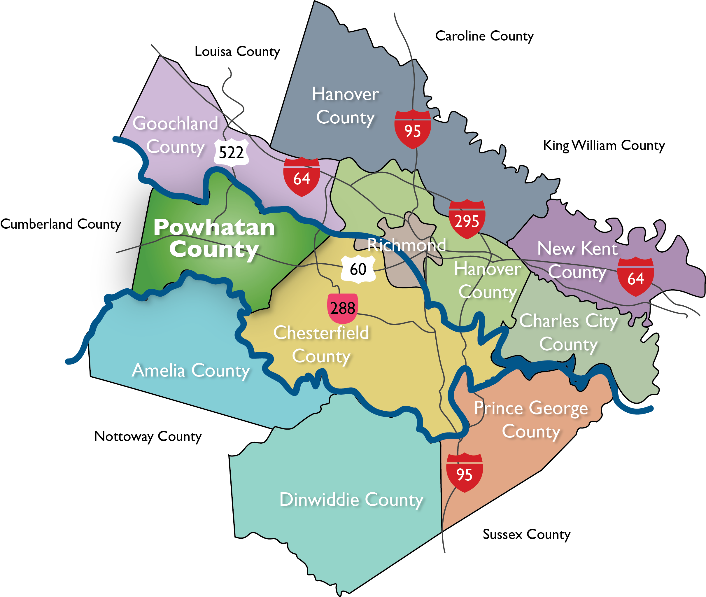 Location - Powhatan County EDA